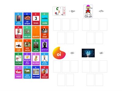 Combinason de lettres - ch, -qu, -oi, -ai