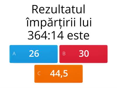 Împărțirea numerelor mai mici decât 1.000.000 la un număr de două cifre 