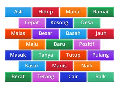 Bahasa Indonesia- Antonim