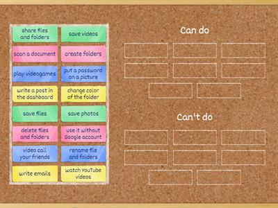 Google Drive: can or can't do?