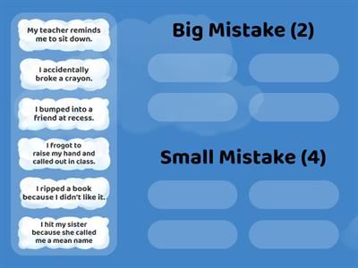 Big Mistake or Small Mistake