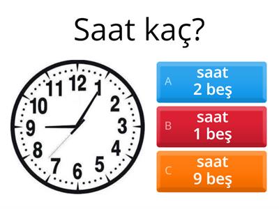 What time is it? = Saat Kaç?