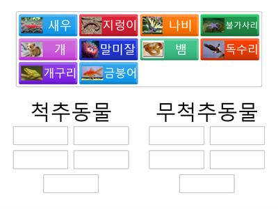 척추 동물과 무척추 동물