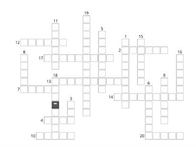 Fun crossword J4b Unit 8, 9, 10