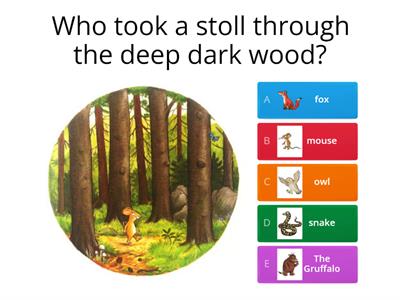 The Gruffalo questions