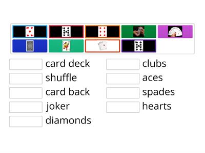 Card games vocabulary