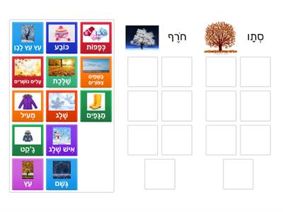 סְתָו VS חֹרֶף