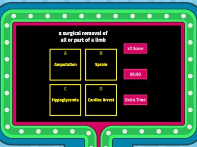 First Aid Terms - Gameshow Quiz