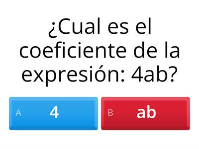 Expresiones algebraicas: introducción