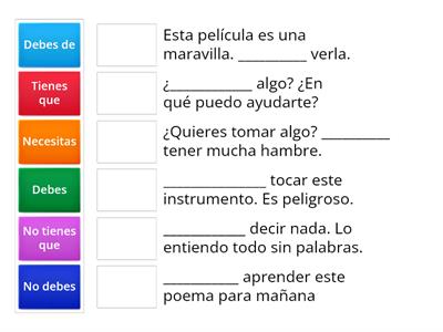 Verbos modales en español 1