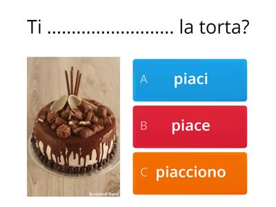 Piacere al Presente Indicativo