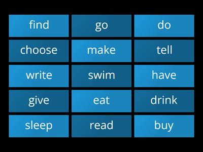 Irregular verbs