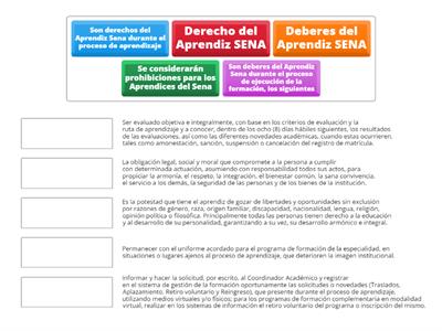 ¿QUE TANTO SABES DEL REGLAMENTO DEL APRENDIZ SENA?