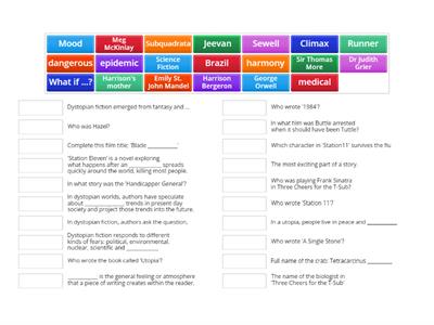 Dystopian Fiction Recap Quiz