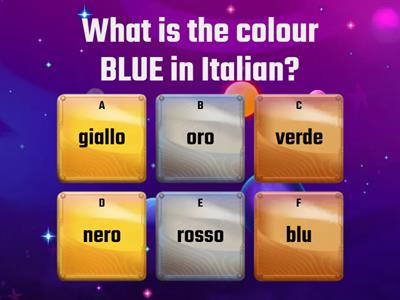 Colours In Italian QUIZ: 