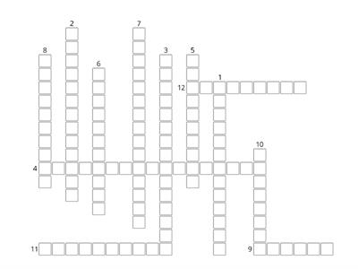 Social problems idioms - crossword