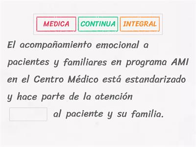 Competencias de Apoyo Emocional al paciente en programa de ICTUS y su familia 2024