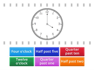 Year 1: Unit 5 - PL3 Say and write the time in hours and fractions of an hour