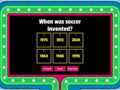 Soccer Quiz (for Conor , Oisin and Ollie)