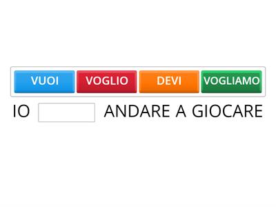 GIOCARE CON I VERBI