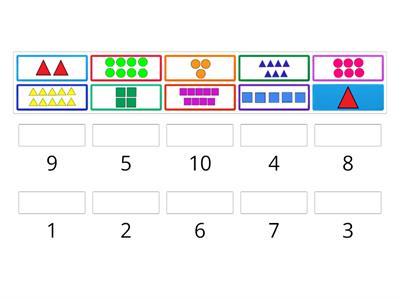 Count and match.