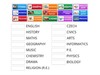 School Subjects (Czech & English)