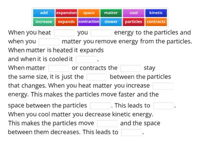 Expansion and contraction