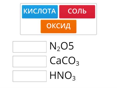 классы сложных веществ