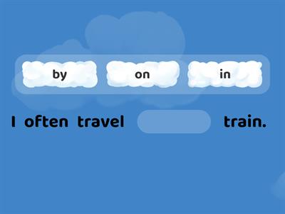 Prepositions of Transport