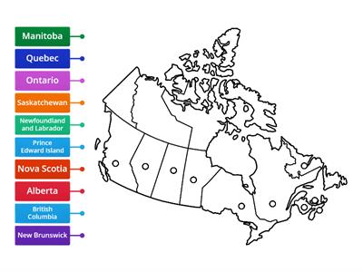 Label the Provinces of Canada