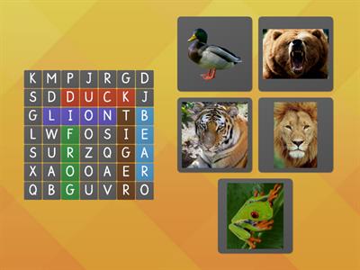 Animals - crossword.
