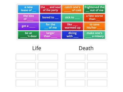 Idioms Life and Death 1