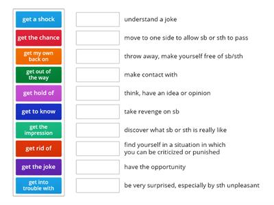 EF Advanced 3A Phrases with GET