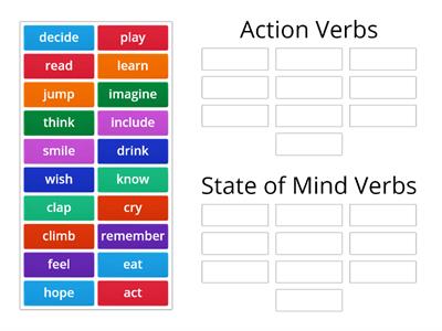 WS-Word Forms- Stative Verbs