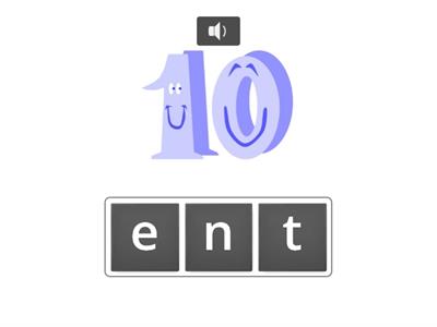 Numbers 10-20 anagram