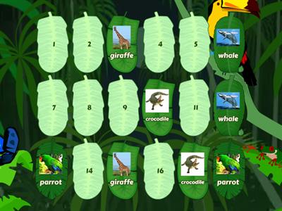 Wild Animals Memory Game