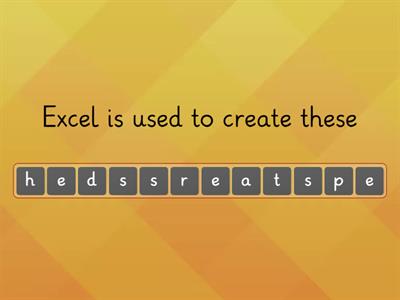 Excel Terms