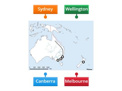 Ausztrália és Óceánia városok