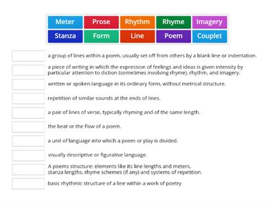 Poetry Terminology