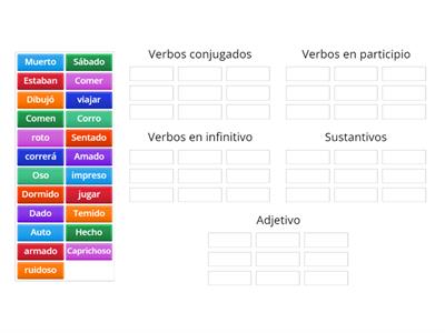 Ubica en el grupo correcto