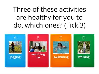 Healthy Living quiz Year 2
