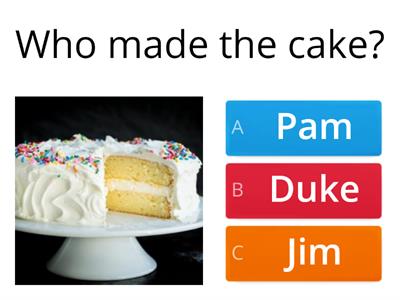P.P. L14 "The Cake" Comprehension