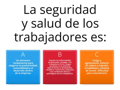 CAMPAÑA  PREVENTIVA SEGURIDAD Y SALUD EN EL TRABAJO