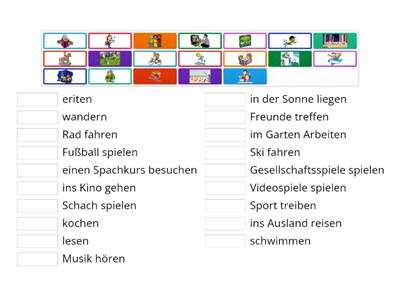 Freizeitaktivitäten Begegnungen A2