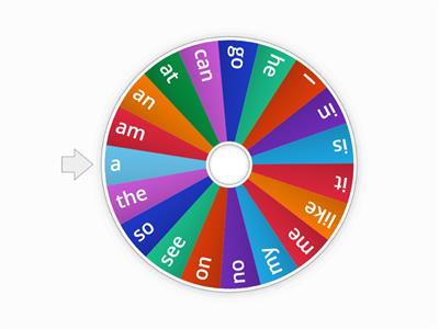 Sight Words - Spin 