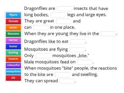 the dragonfly and the mosquito