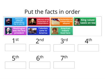 100 Facts - Chronological order 1-11