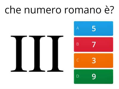 i numeri romani