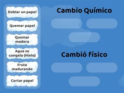 Cambio físico y químico