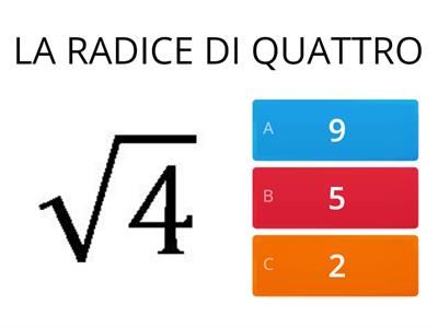 MATEMATICA: LA RADICE DI...